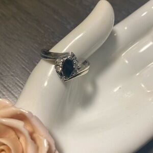 Beautiful Sapphire & Sterling Silver Ring!